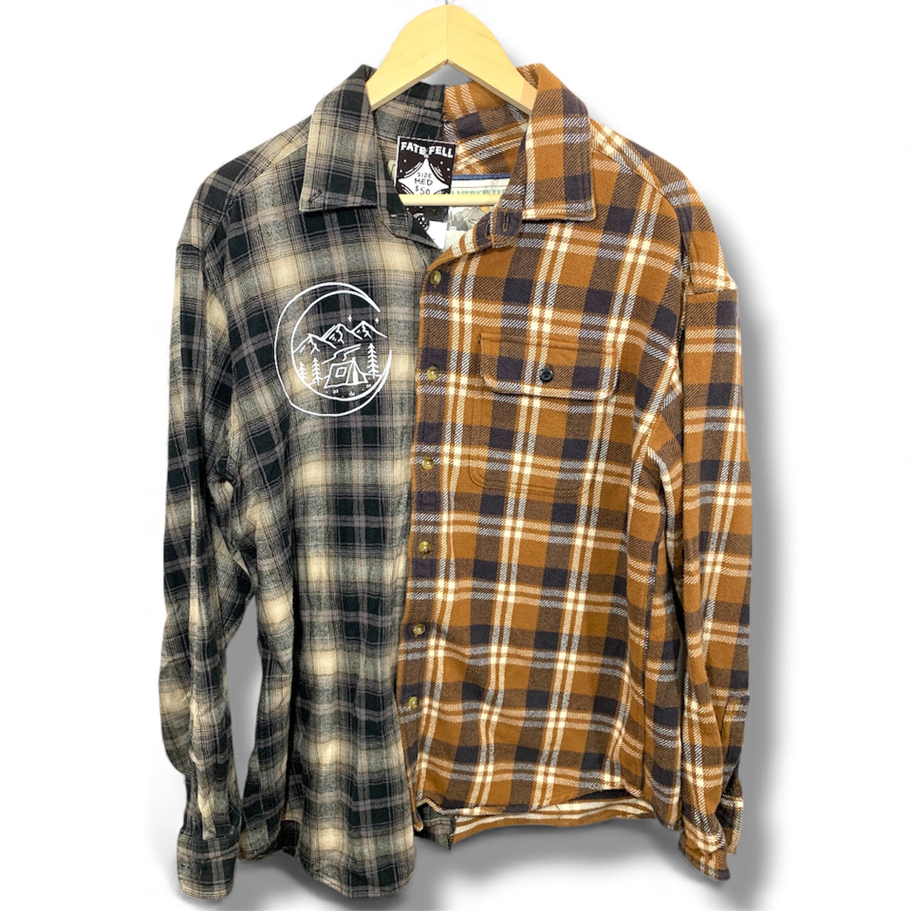 Split Tone Camping Fall Flannel LL Bean x American Eagle Unisex Medium
