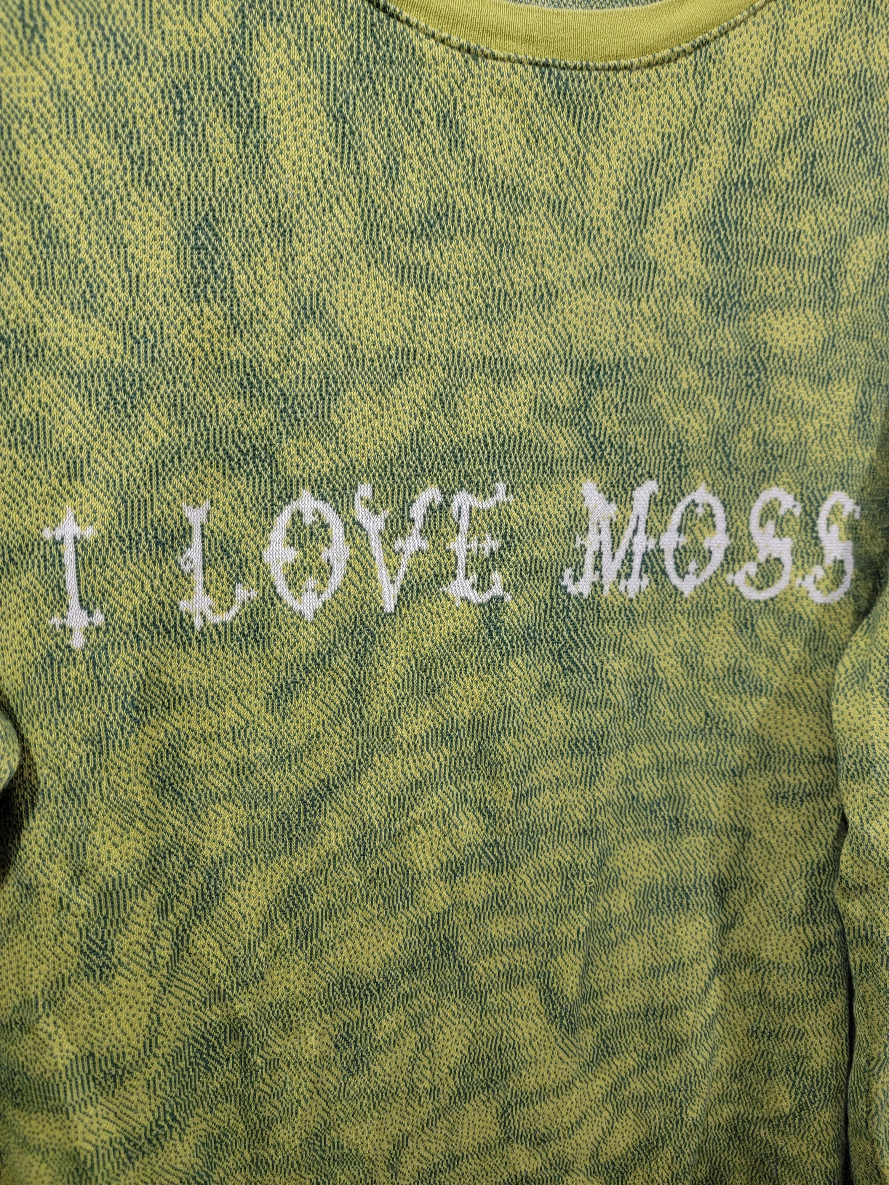 I LOVE MOSS Green Longsleeve XL Outdoor Nature Woods Hiking Cottage Core