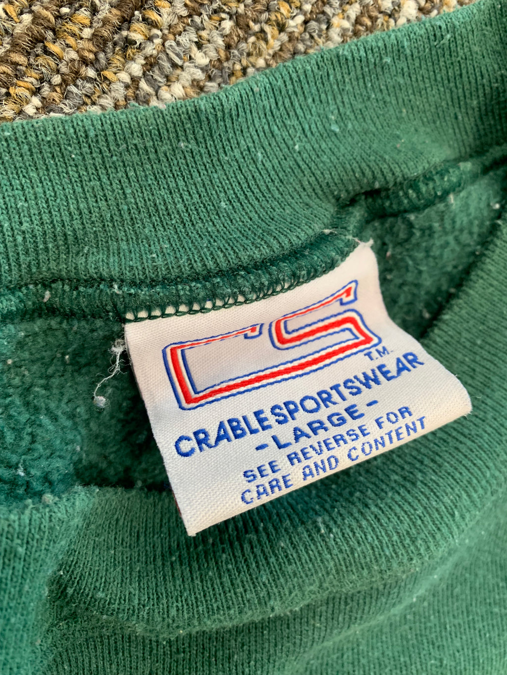 Vintage University of Miami Hurricanes Crewneck 1990’s Crable Sportswear LARGE