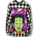 Vintage 1990’s Spooky Frankenstein Halloween Flannel Unisex Large