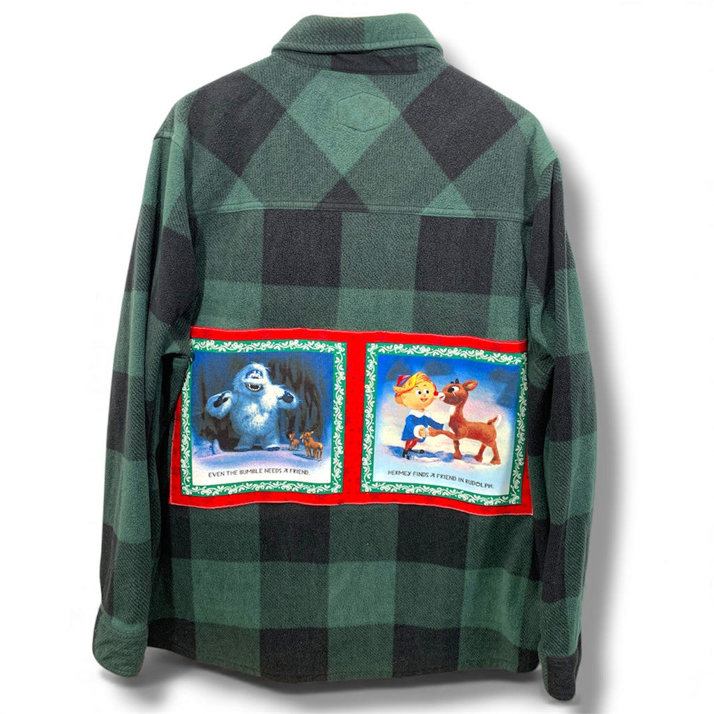The Abominable Snow Monster (Bumble) Fleece Green Flannel XXL