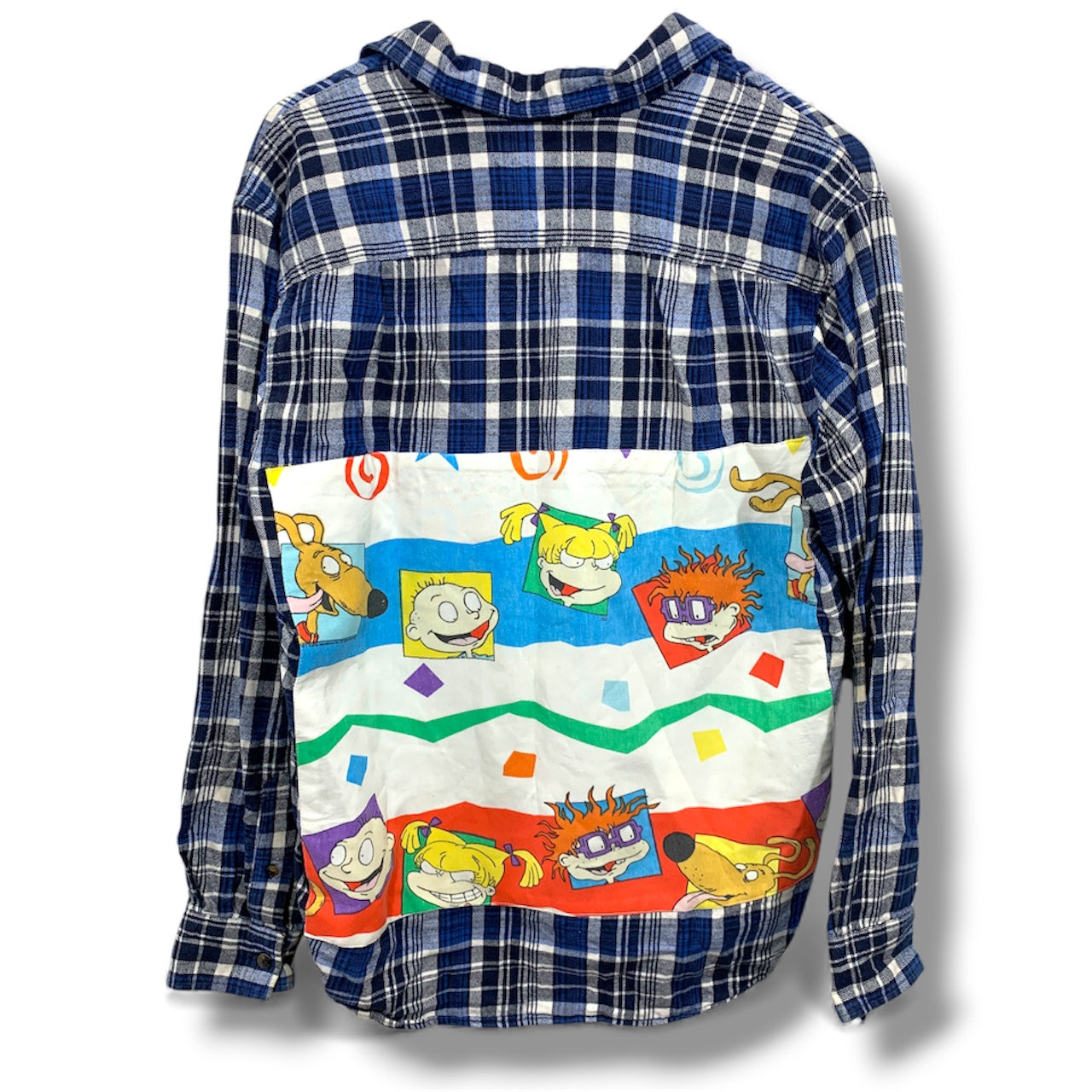 Vintage 2000’s Nickelodeon Rugrats Flannel Medium Blue