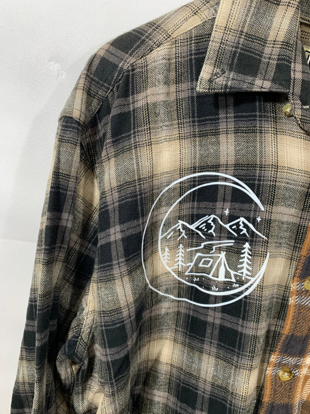 Split Tone Camping Fall Flannel LL Bean x American Eagle Unisex Medium
