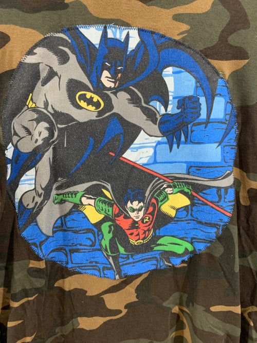 Batman Robin DC Comics Vintage 1999 Camo Shirt Unisex Medium