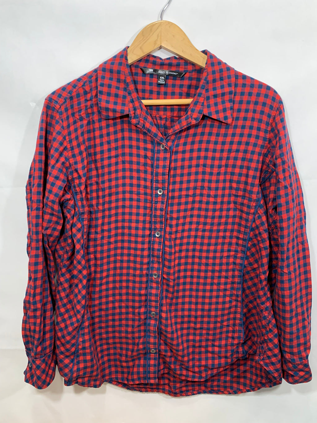 Upcycled Repurposed Mickey Mouse Buffalo Bills Football Flannel Women’s XL Lee