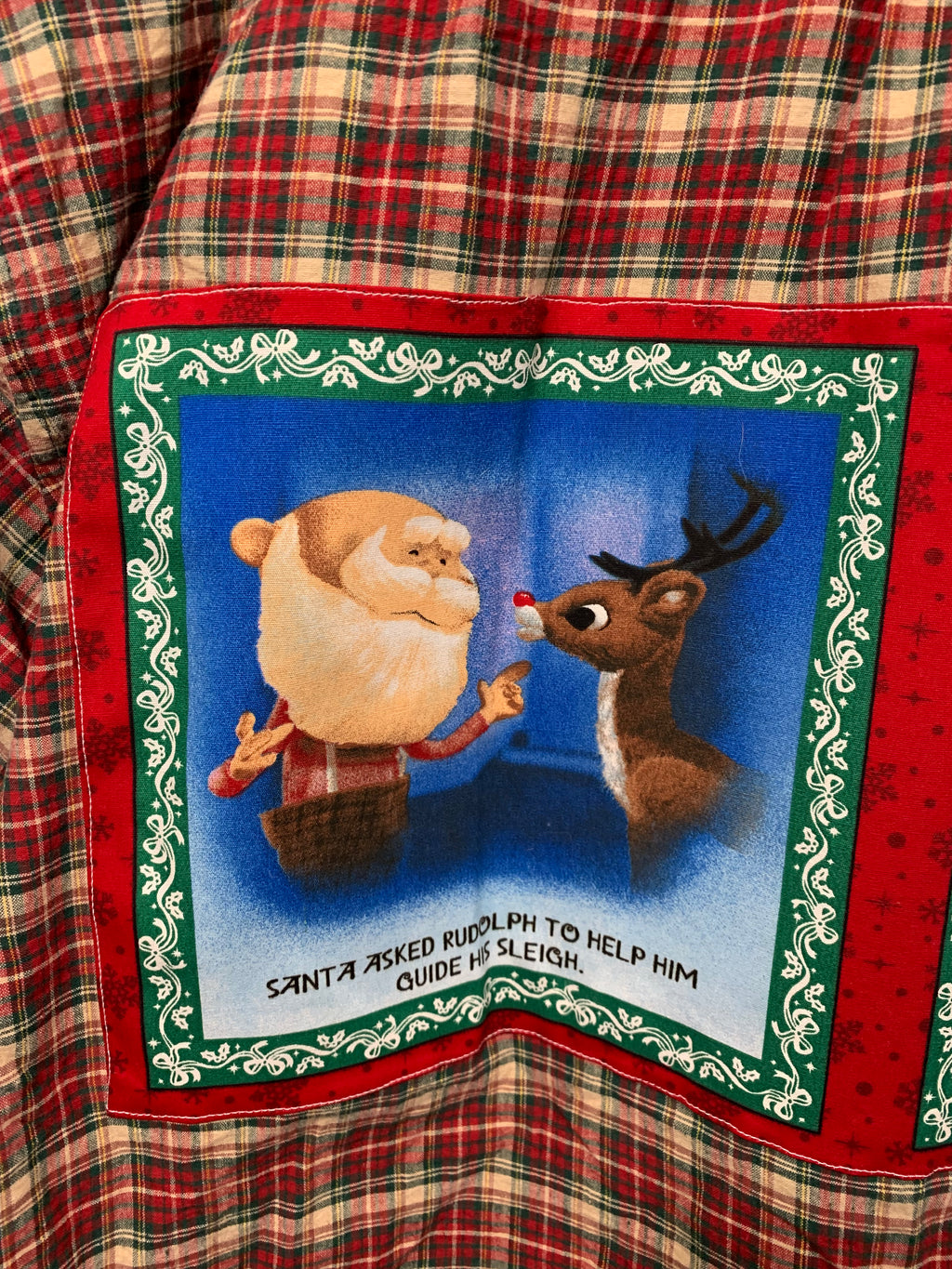 Rudolph Reindeer XL 100% Cotton Holiday Flannel