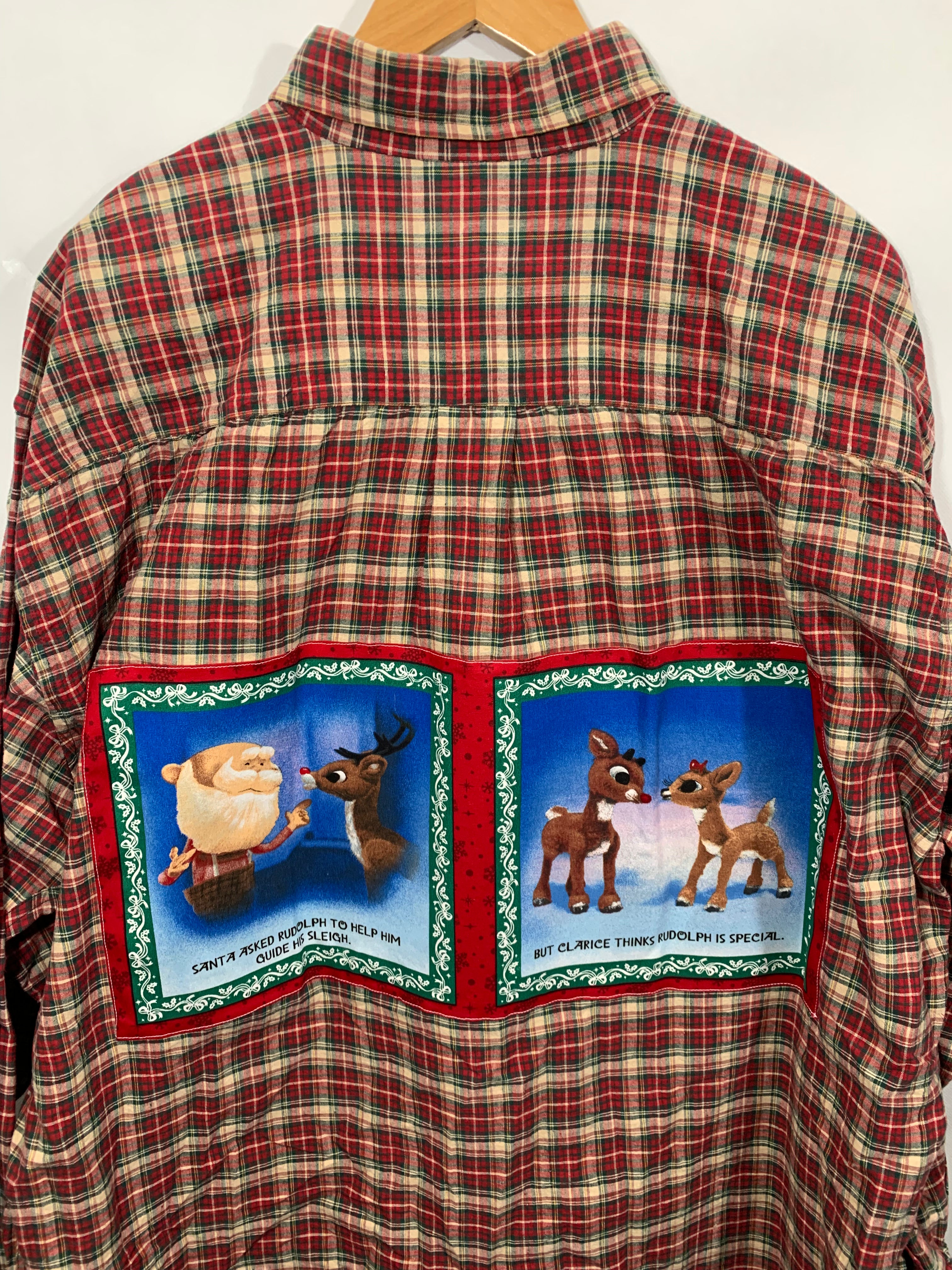 Rudolph Reindeer XL 100% Cotton Holiday Flannel