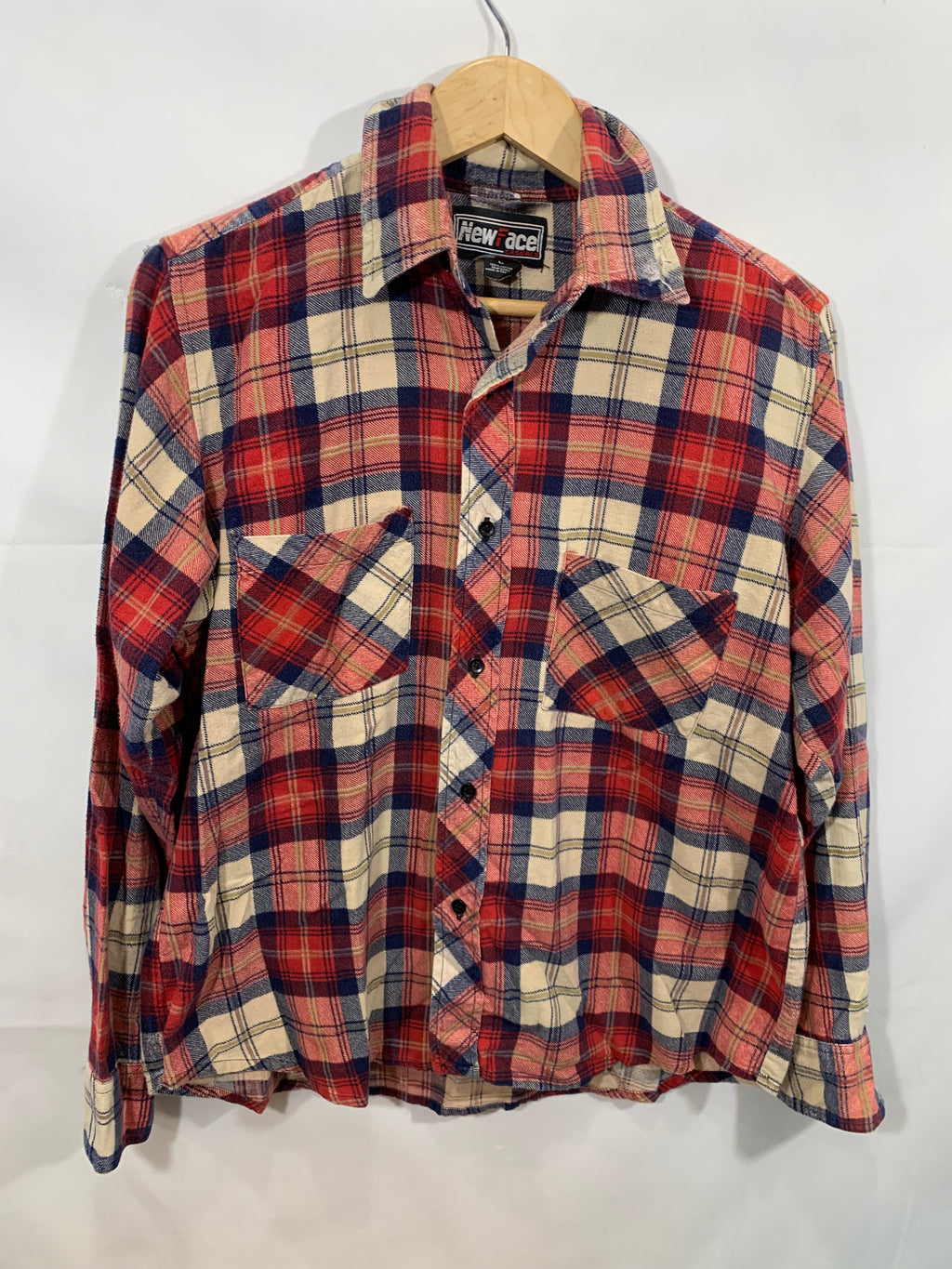 Upcycled Repurposed Buffalo Bills Disney Donald Duck Flannel Unisex Large